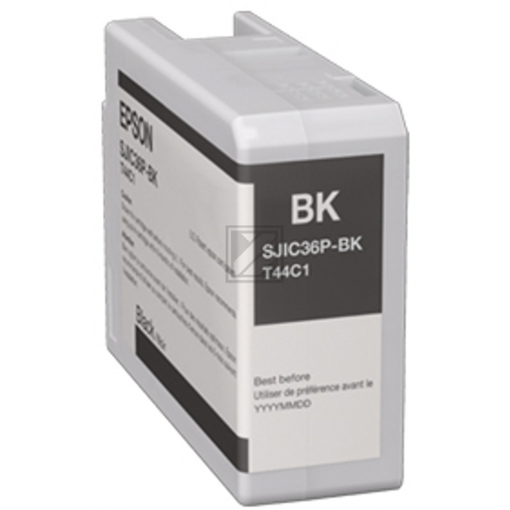 C13T44C140 // SJIC36PK / schwarz / original EPSON Tintenpatrone schwarz / C13T44C140 / 80.00 ml