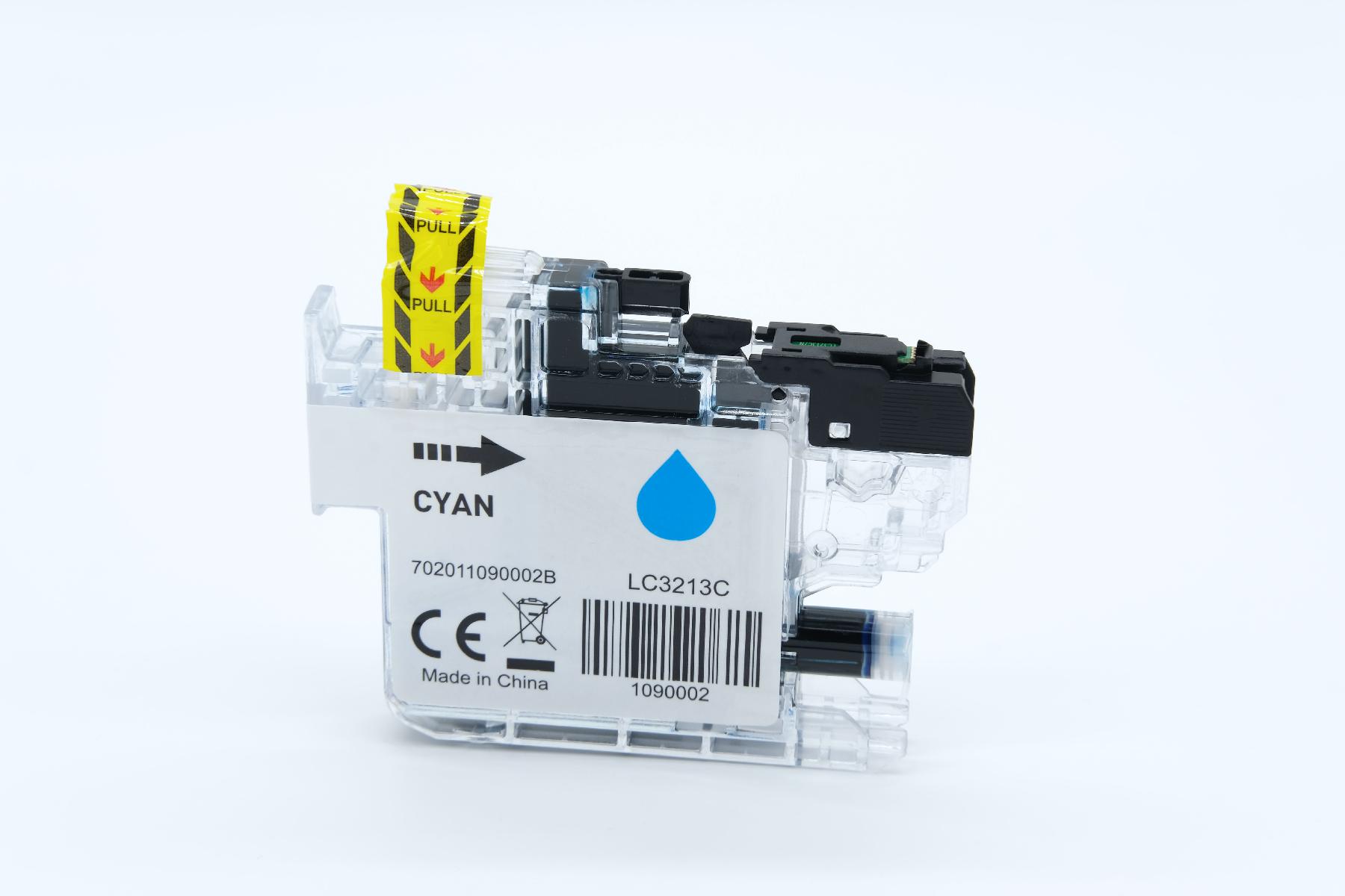 Alternativ Tinte Cyan für Brother / LC3213C / 400 Seiten