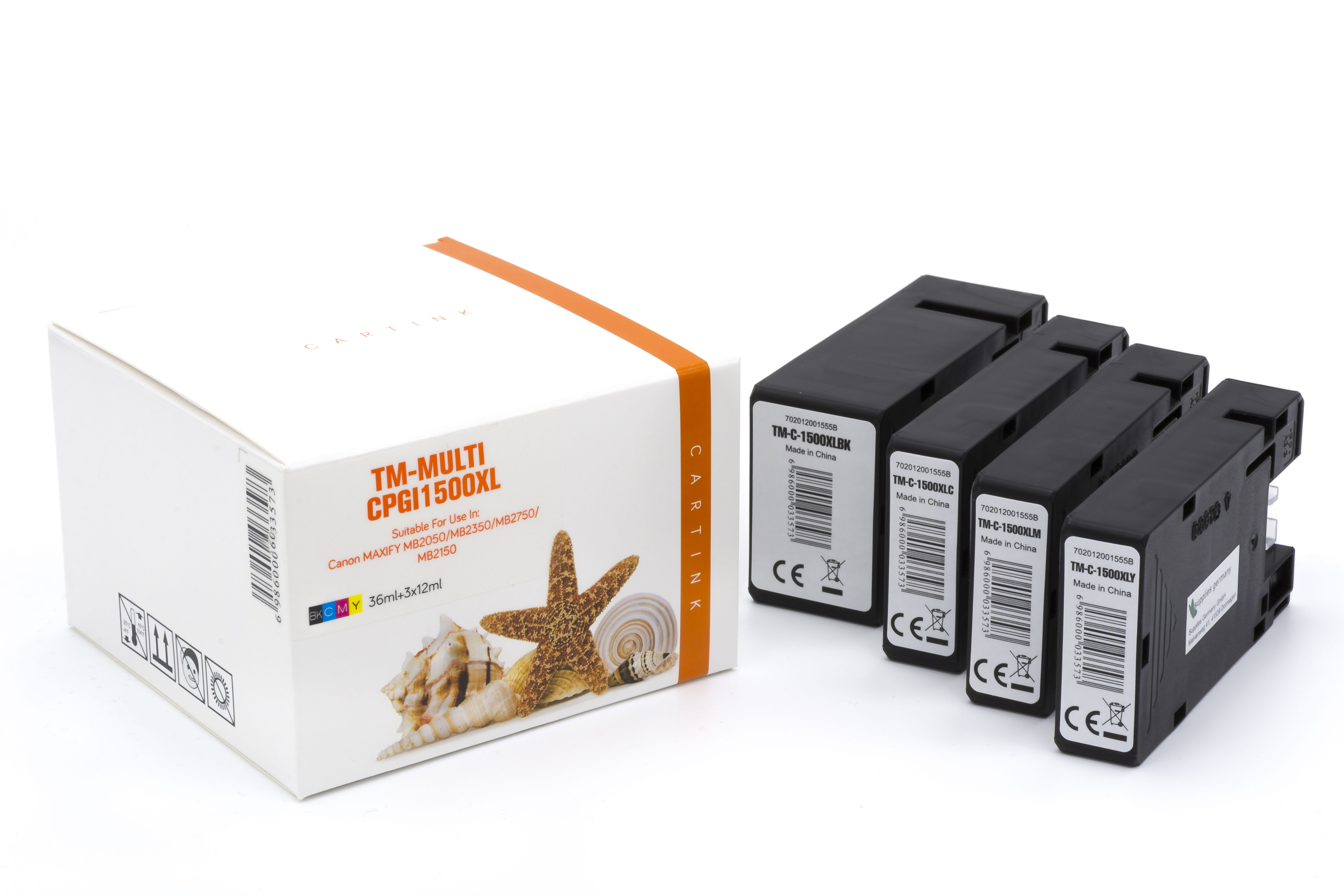 Alternativ Tinte für Canon / 9182B004 / BK36ml / C,M,Y12ml