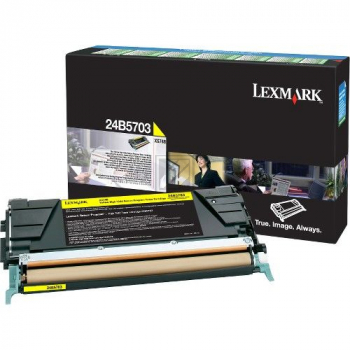 24B5703 / gelb / original LEXMARK Toner gelb / 24B5703 / 10000 S.