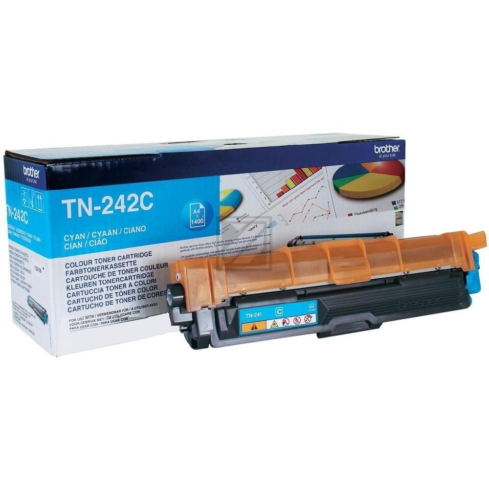 TN242C / cyan / original BROTHER Toner cyan / TN242C / 1400 S.