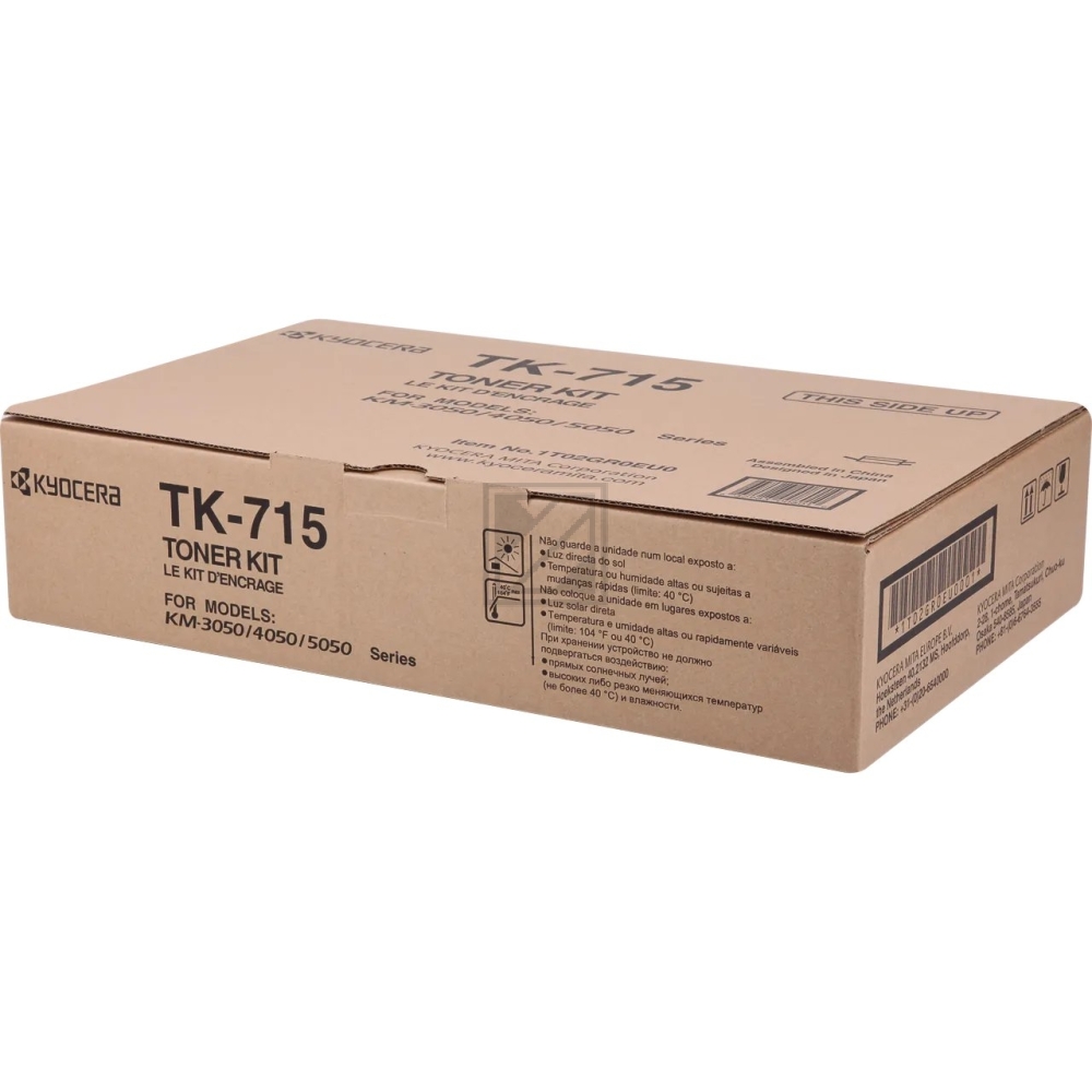 1T02GR0EU0 // TK715 / schwarz / original KYOCERA Toner schwarz / 1T02GR0EU0 / 34000 S.