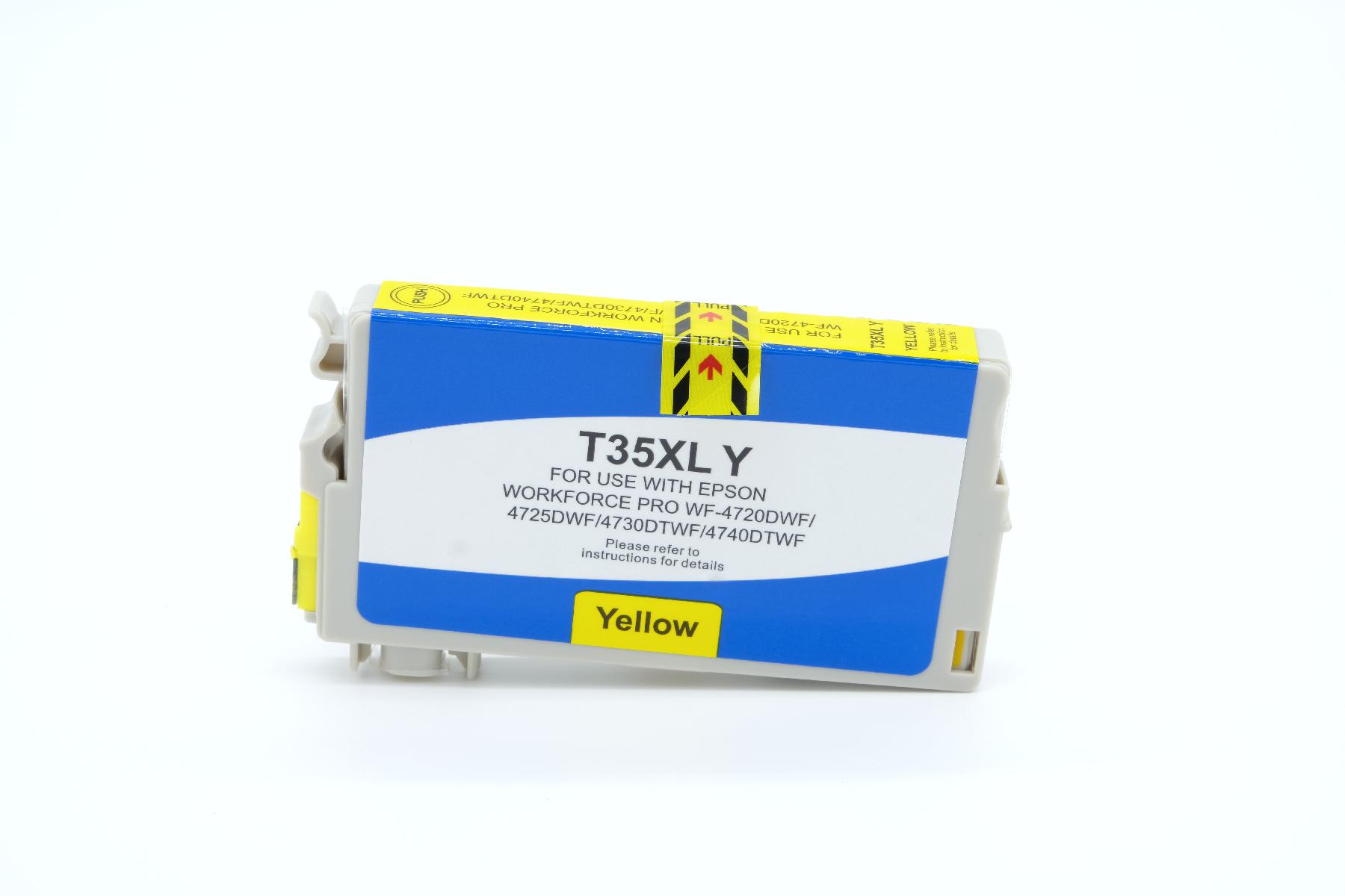 BULK T35XLY Alternativ Tinte Yellow für Epson / C13T35944010 / 1.900 Seiten