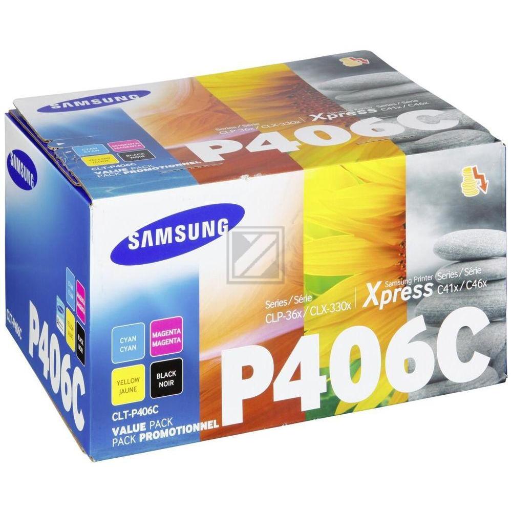 SU375A // CLTP406C / original SAMSUNG Toner MultiPack / SU375A