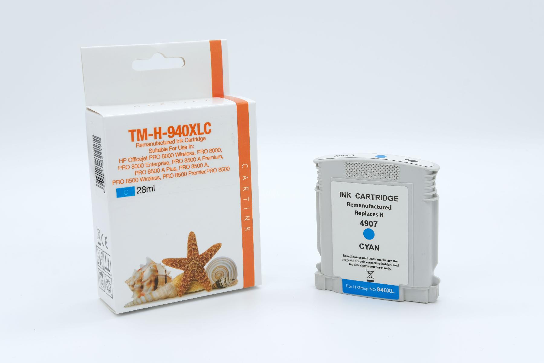 Refill Tinte Cyan für HP / C4907AE / 28ml