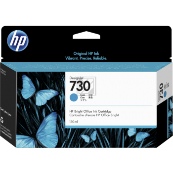 P2V68A // 730 / cyan / original HP Tintenpatrone cyan / P2V68A / 300.00 ml