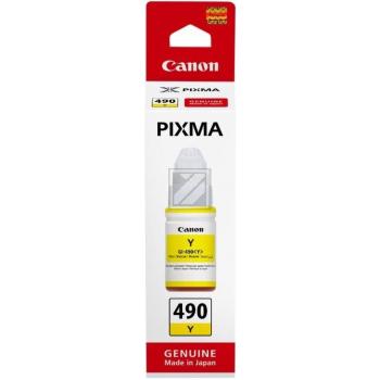 0666C001 // GI490Y / gelb / original CANON Tintenflasche gelb / 0666C001 / 7000 S. / 70.00 ml