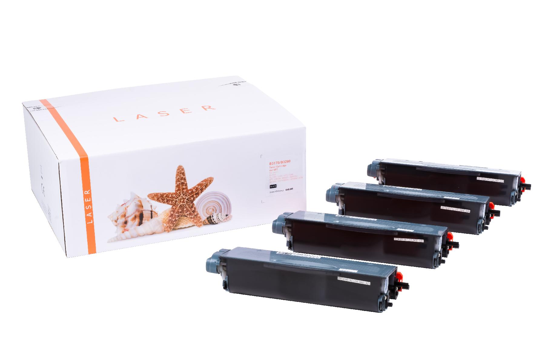 Alternativ Toner Black für  / TN3170/TN3280 / 4x8.000 Seiten