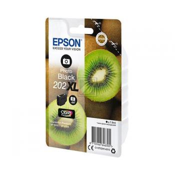 C13T02H14010 // 202XL / original EPSON Tintenpatrone schwarz hell / C13T02H14010 / 800 S. / 7.90 ml