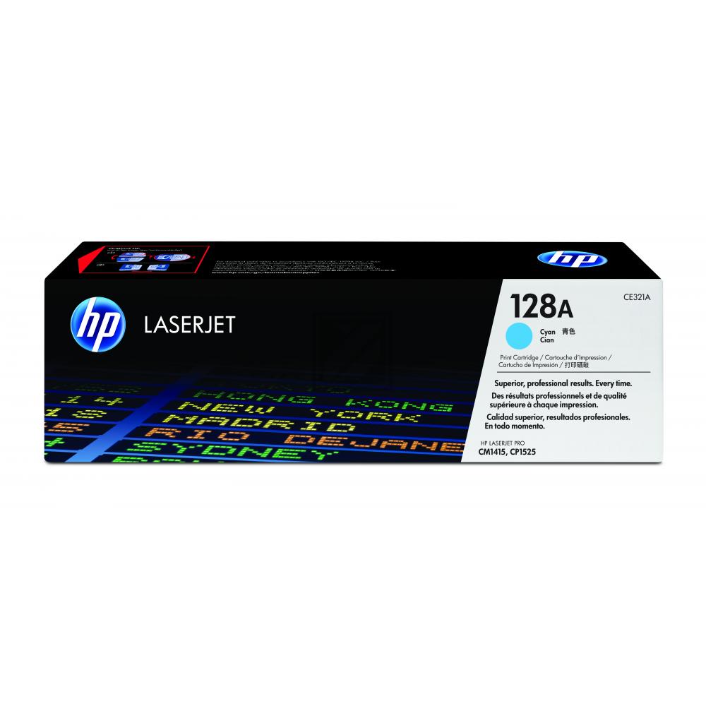 CE321A /128A Original Toner Cyan für HP / 128A C/B CE321A / 1.300 Seiten