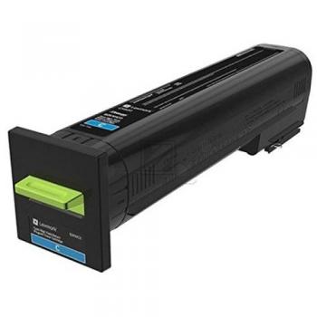 72K2XCE / cyan / original Lexmark Toner cyan / 72K2XCE / 22000 S.