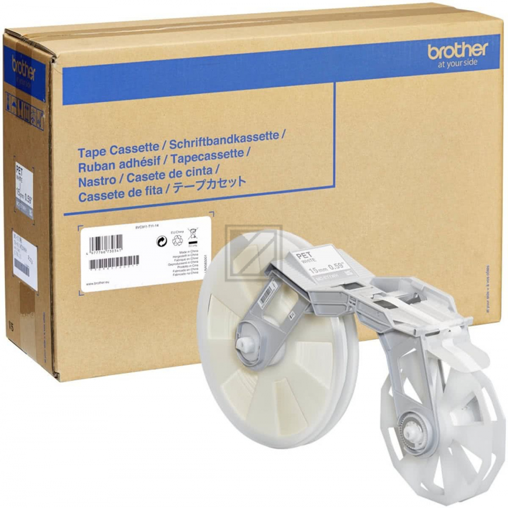 MCET1WH / original BROTHER PTouch Farbband / MCET1WH