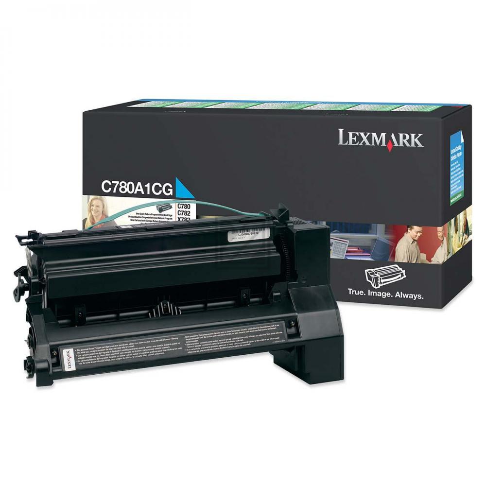 C780A1CG / cyan / original LEXMARK Toner cyan / C780A1CG / 6000 S.