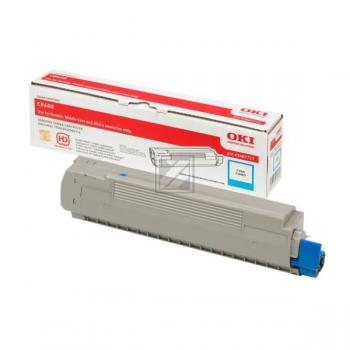 43487711 // Cyan // original // Toner f. Oki C8600 / 43487711 / 6.000 Seiten