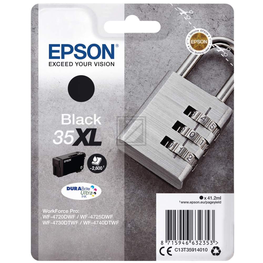 C13T35914010 EPSON WF4720DWF TINTE BK HC / C13T35914010