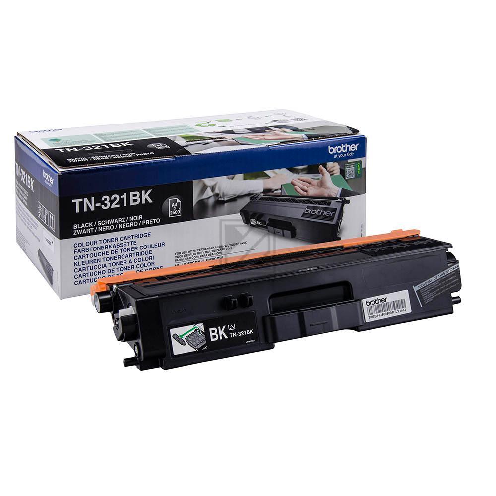TN321BK / schwarz / original BROTHER Toner schwarz / TN321BK / 2500 S.