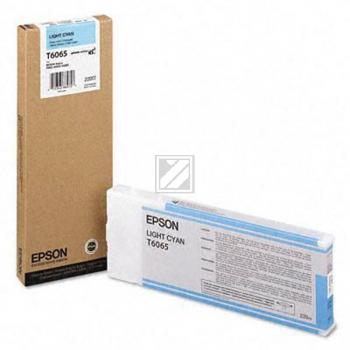 C13T606500 // T6065 / cyan / original EPSON Tintenpatrone cyan hell / C13T606500 / 220.00 ml