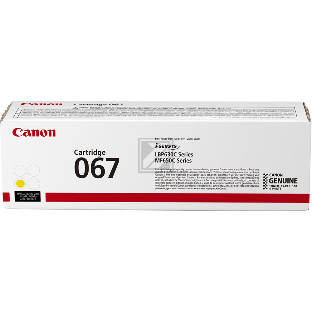 5099C002 // 067 / original CANON Toner gelb / 5099C002 / 1250 S.
