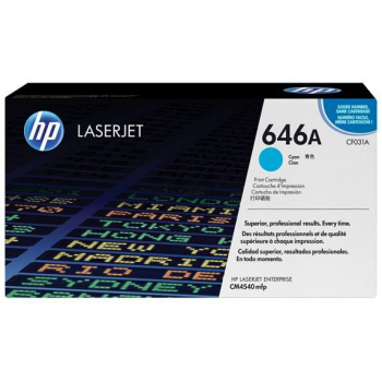 CF031A // 646A / cyan / original HP Toner cyan / CF031A / 12500 S.