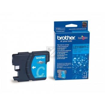 LC1100HYC / cyan / original BROTHER Tintenpatrone cyan / LC1100HYC / 750 S. / 10.10 ml
