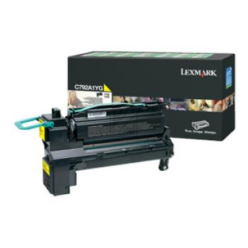 C792A1YG / gelb / original LEXMARK Toner gelb / C792A1YG / 6000 S.