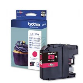 LC123M / magenta / original BROTHER Tintenpatrone magenta / LC123M / 600 S. / 5.90 ml