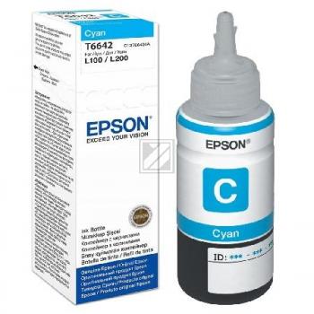 EPSON T6642  cyan Tintenflasche / C13T664240