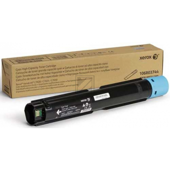 106R03744 / cyan / original XEROX Toner cyan / 106R03744 / 9800 S.