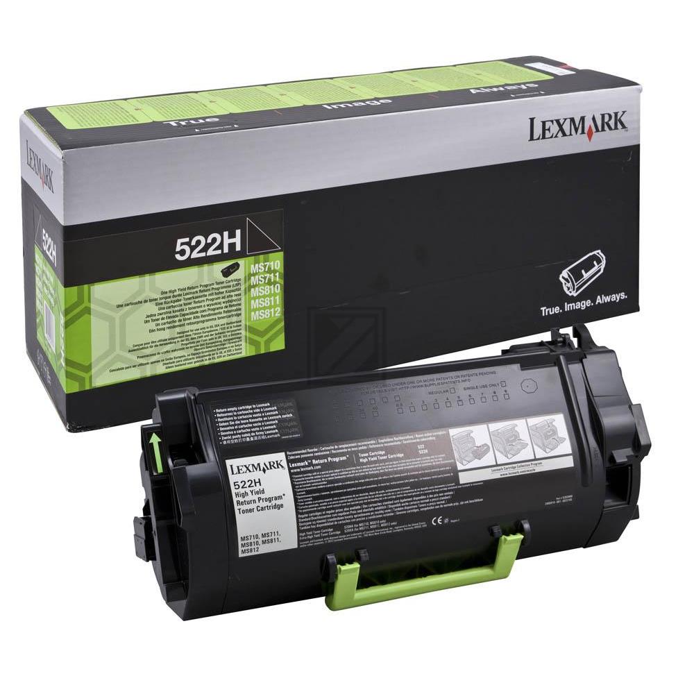 52D2H00 // 522H / schwarz / original LEXMARK Toner schwarz / 52D2H00 / 25000 S.