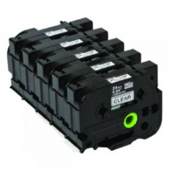 HGE151V5 / schwarz / original BROTHER PTouch Farbband / HGE151V5