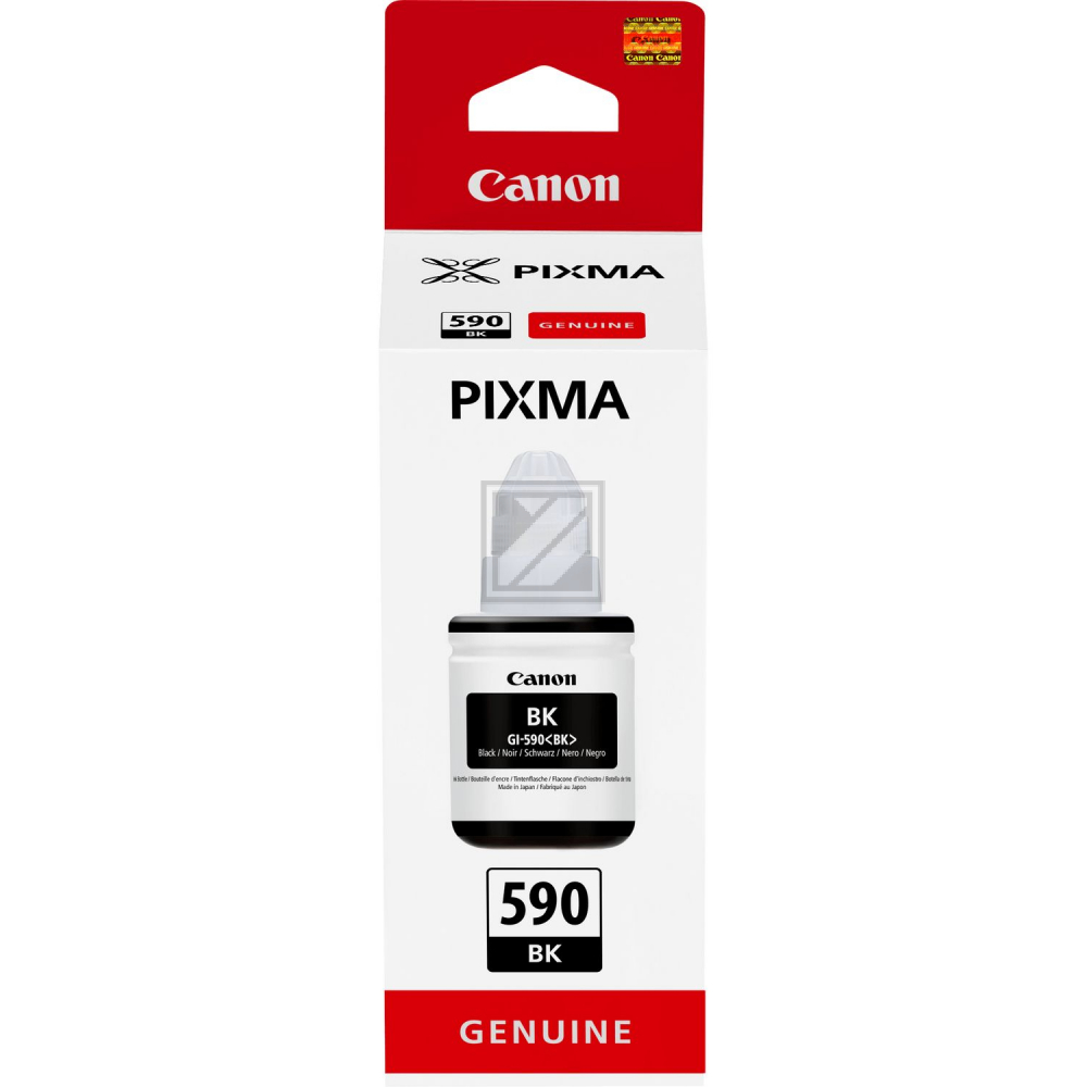 1603C001 // GI590BK / schwarz / original CANON Tintenflasche schwarz / 1603C001 / 6000 S. / 135.00 ml