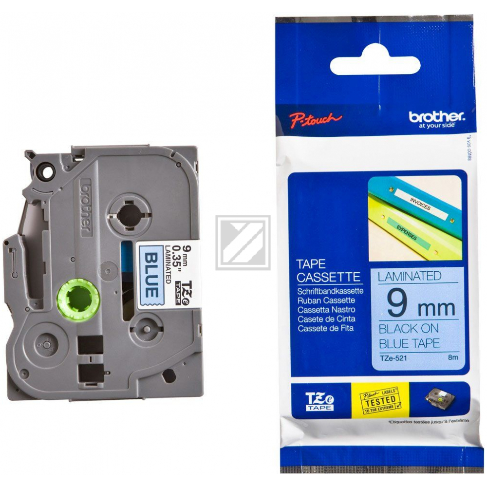 TZE521 / original BROTHER PTouch Farbband / TZE521