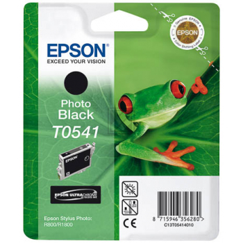 C13T05414010 // T0541 / schwarz / original EPSON Tintenpatrone schwarz / C13T05414010 / 550 S. / 13.00 ml