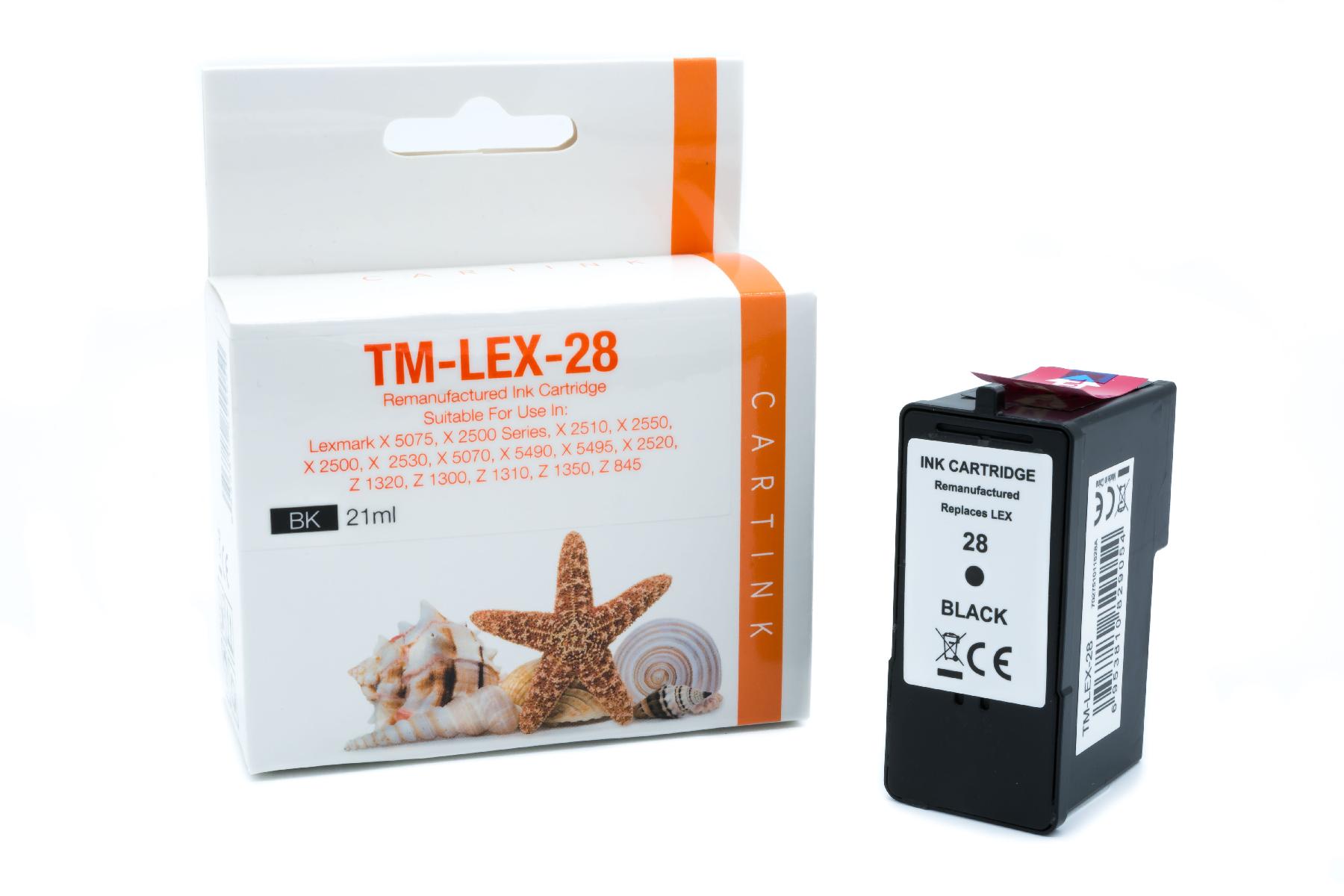 Refill Tinte Black für Lexmark / 18C1528E / 21ml