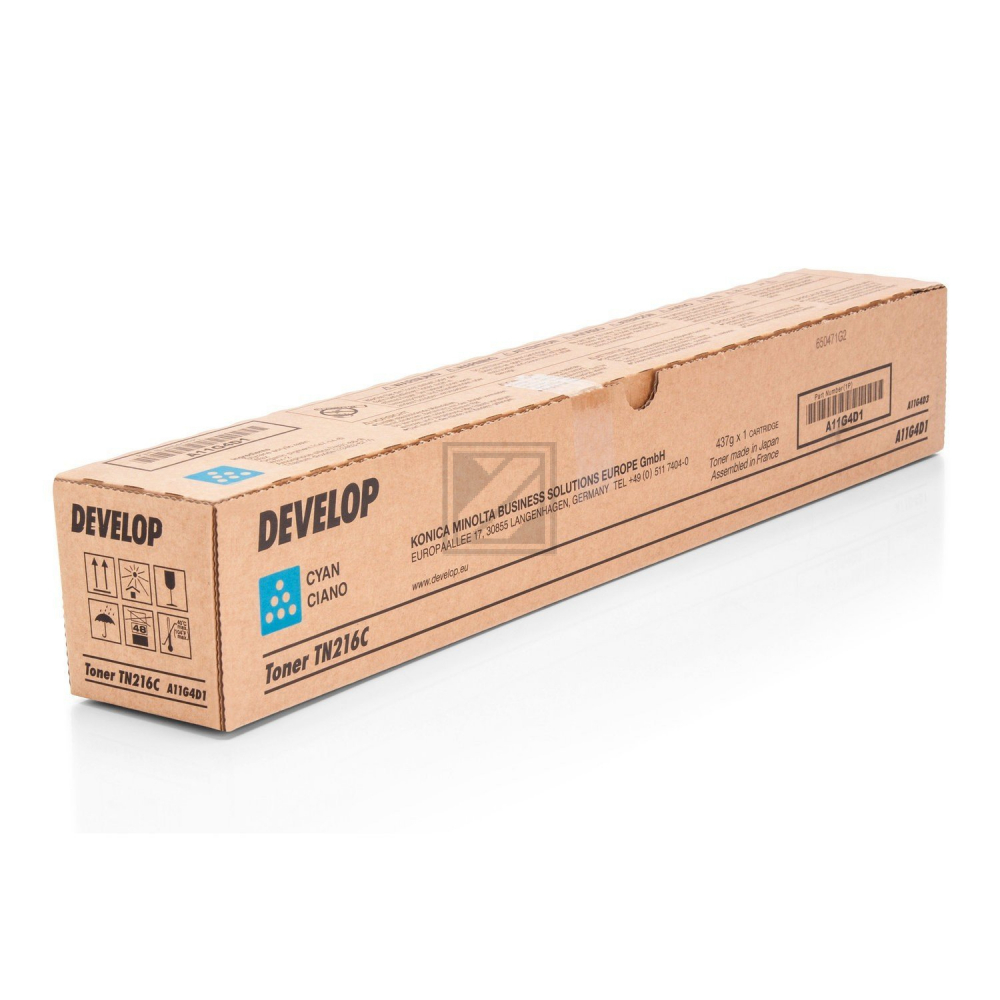 A11G4D1 // TN216C / cyan / original DEVELOP Toner cyan / A11G4D1 / 26000 S.