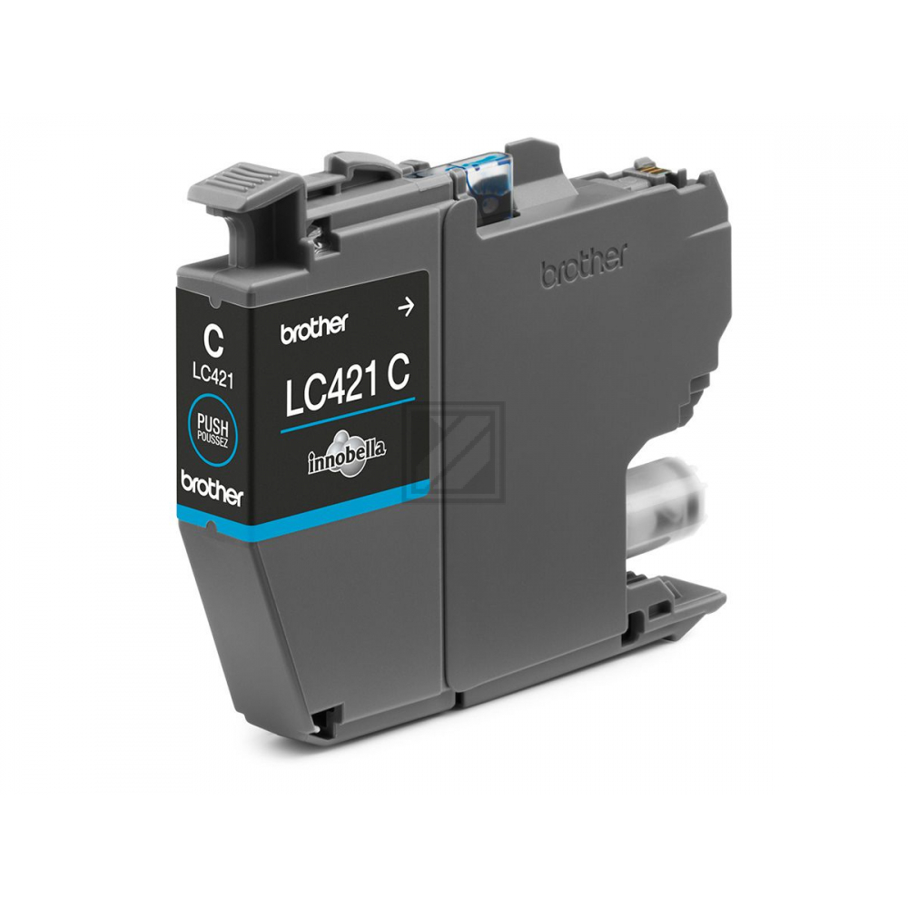 LC421C / original BROTHER Tintenpatrone cyan / LC421C / 200 S.