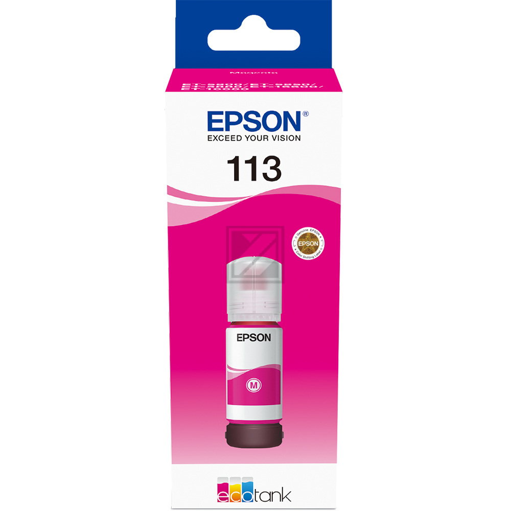 C13T06B340 // 113 / magenta / original EPSON Tintenflasche magenta / C13T06B340 / 6000 S. / 70.00 ml