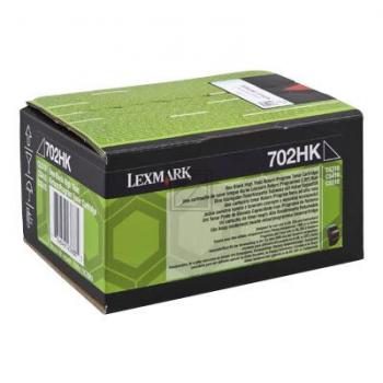 70C2HK0 // 702HK / schwarz / original LEXMARK Toner schwarz / 70C2HK0 / 4000 S.