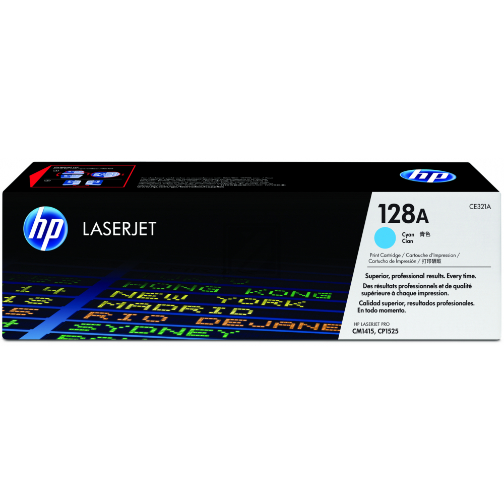 CE321A // 128A / cyan / original HP Toner cyan / CE321A / 1300 S.