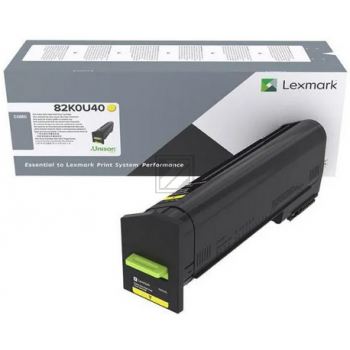 82K0U40 / gelb / original LEXMARK Toner gelb / 82K0U40 / 55000 S.