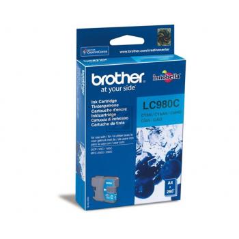 LC980C / cyan / original BROTHER Tintenpatrone cyan / LC980C / 260 S. / 5.50 ml