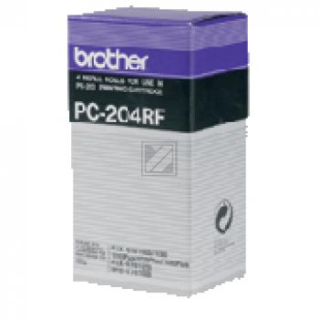 PC204RF / schwarz / original BROTHER ThermoTransferRolle / PC204RF / 420 S.
