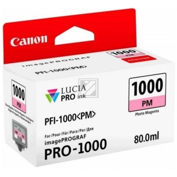 0551C001 // PFI1000PM / magenta / original CANON Tintenpatrone magenta hell / 0551C001 / 3755 S. / 80.00 ml