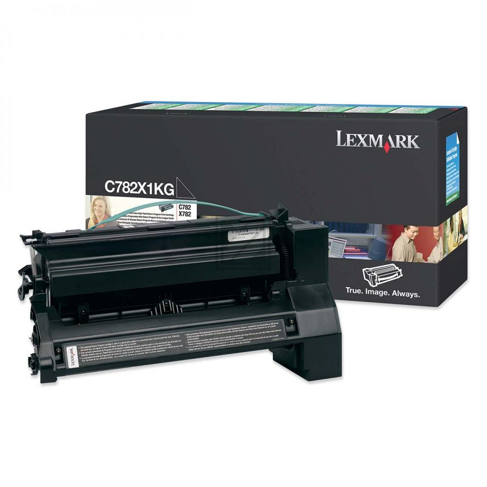 C782X1KG / schwarz / original LEXMARK Toner schwarz / C782X1KG / 15000 S.