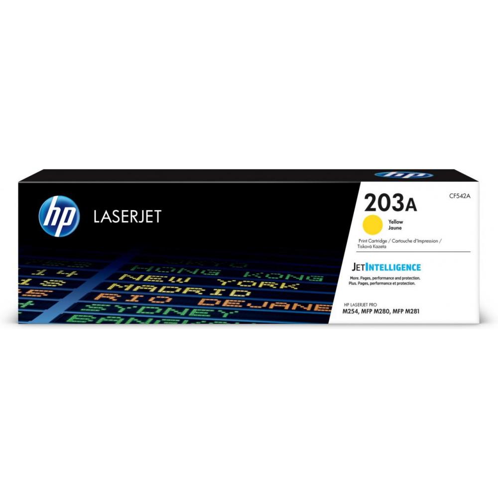 CF542A // 203A / gelb / original HP Toner gelb / CF542A / 1300 S.