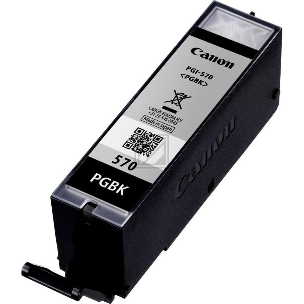 0372C001 // PGI570PGBK / schwarz / original CANON Tintenpatrone schwarz / 0372C001 / 300 S. / 15.00 ml