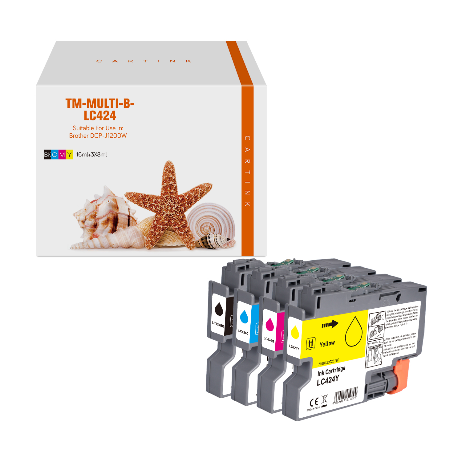 Alternativ Tinte für Brother  / LC424VAL / BK16ml / C,M,Y8ml