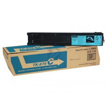1T05JNCNL0 // TK875C / cyan / original KYOCERA Toner cyan / 1T05JNCNL0 / 31800 S.