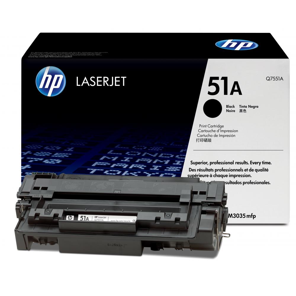 Q7551A // 51A / schwarz / original HP Toner schwarz / Q7551A / 6500 S.