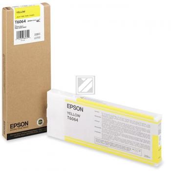 C13T606400 // T6064 / gelb / original EPSON Tintenpatrone gelb / C13T606400 / 220.00 ml